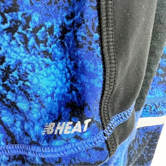 New Balance Heat 1/2 Zip Long Sleeve Pullover Blue & Black Size Small - Picture 6 of 11